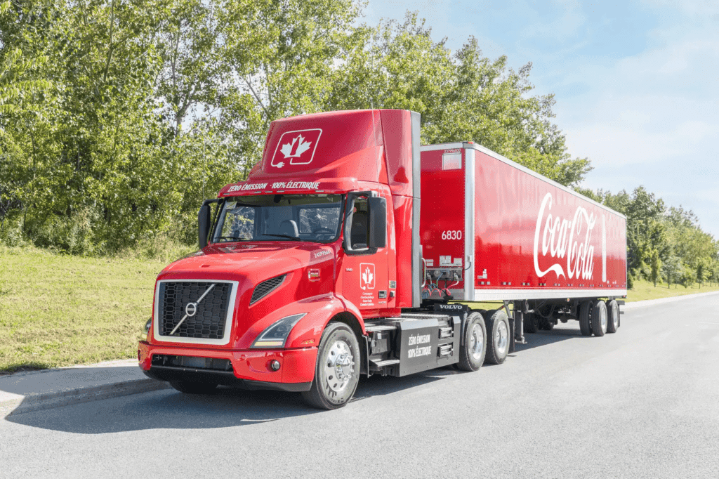 Coke Canada Bottling adds 7 Volvo VNR Electric trucks in BC and Quebec