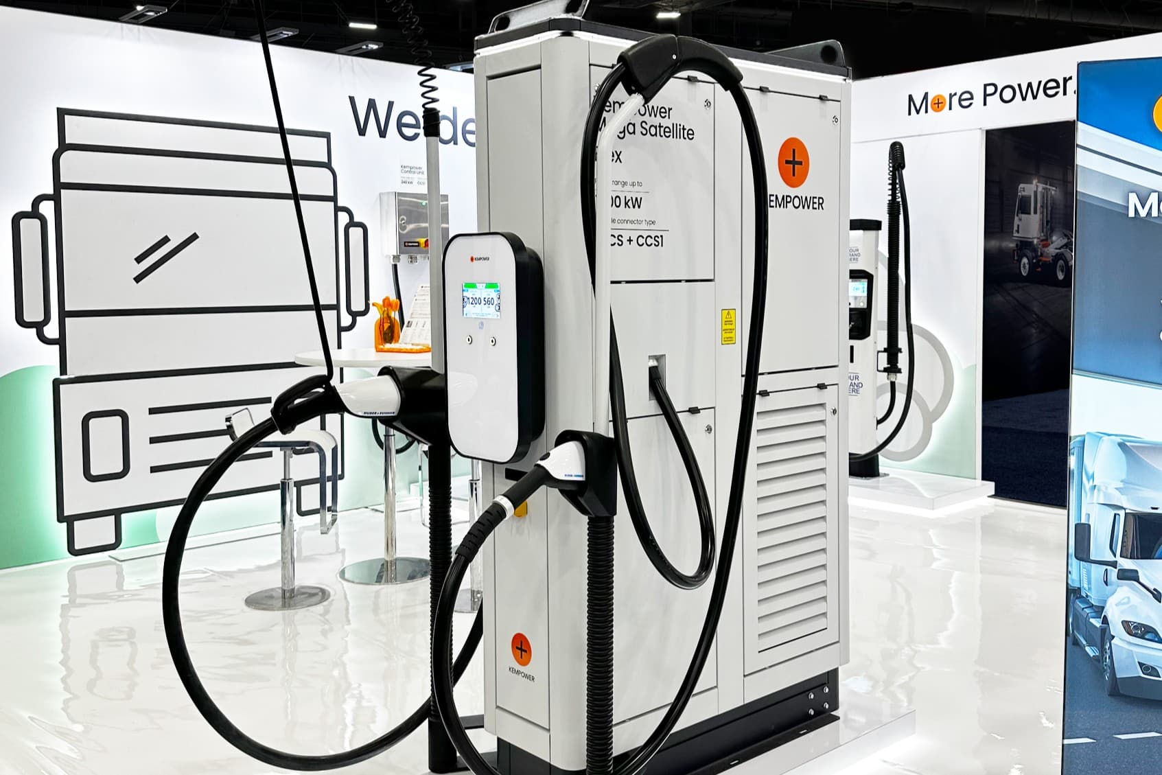 Kempower unveils megawatt charging dispenser
